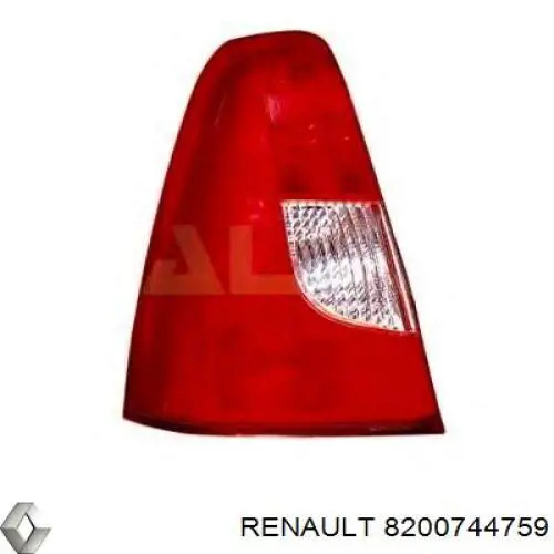 Compre 8200744759 Renault (RVI) Lanterna traseira direita