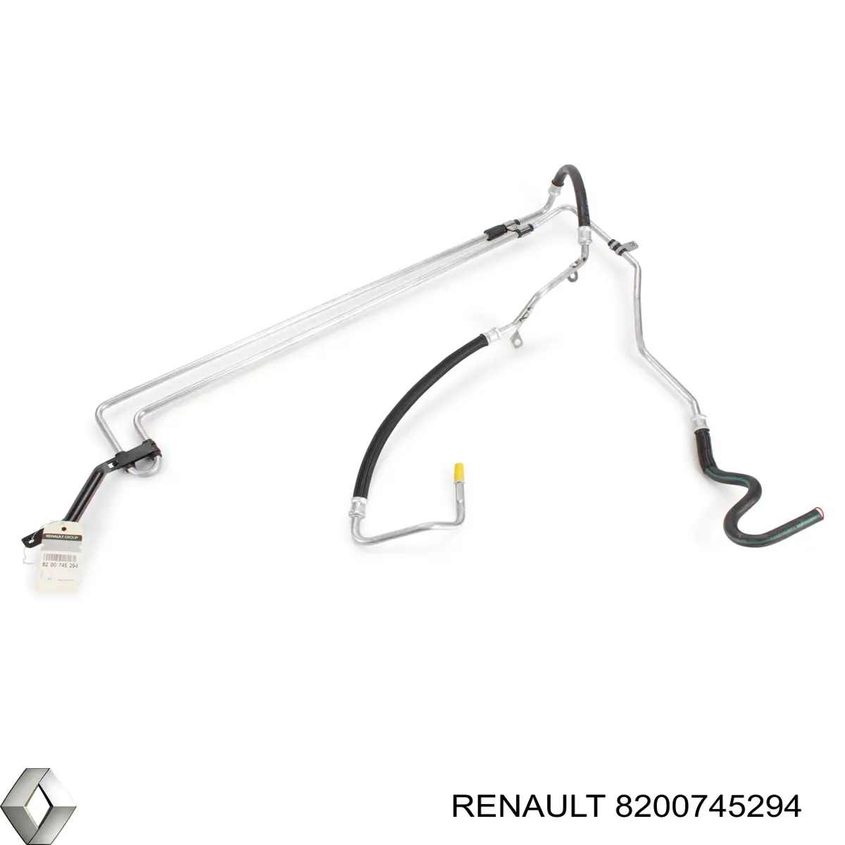 8200745294 Renault (RVI) Mangueira da Direção hidrâulica assistida de pressão baixa, desde a cremalheira (do mecanismo) até o tanque