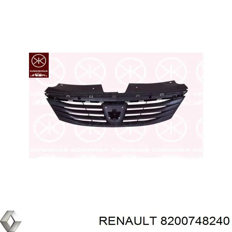 8200748240 Renault (RVI) Grelha do radiador