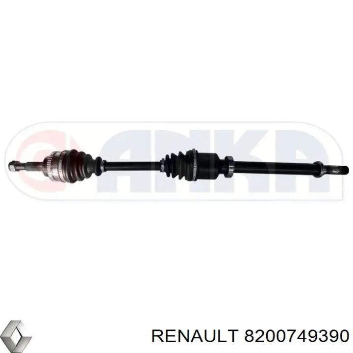 8200749390 Renault (RVI) Semieixo (acionador) dianteiro direito