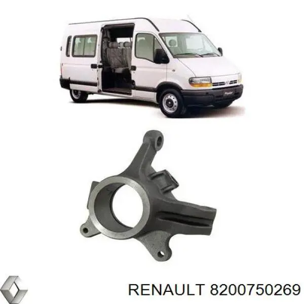 Pino moente (extremidade do eixo) dianteiro direito Renault (RVI) 8200750269 preço, a partir de 72,25 USD