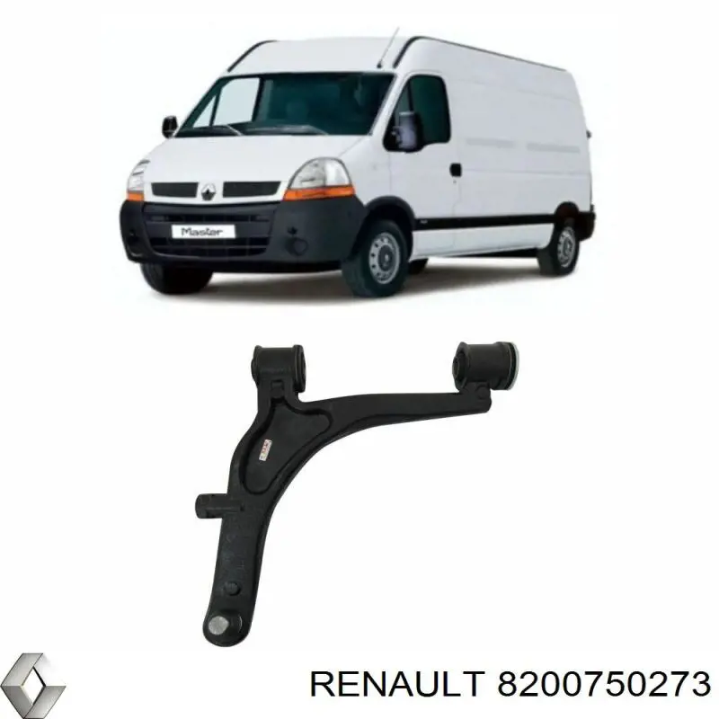 Braço oscilante inferior esquerdo de suspensão dianteira Renault (RVI) 8200750273 preço, a partir de 155,39 USD
