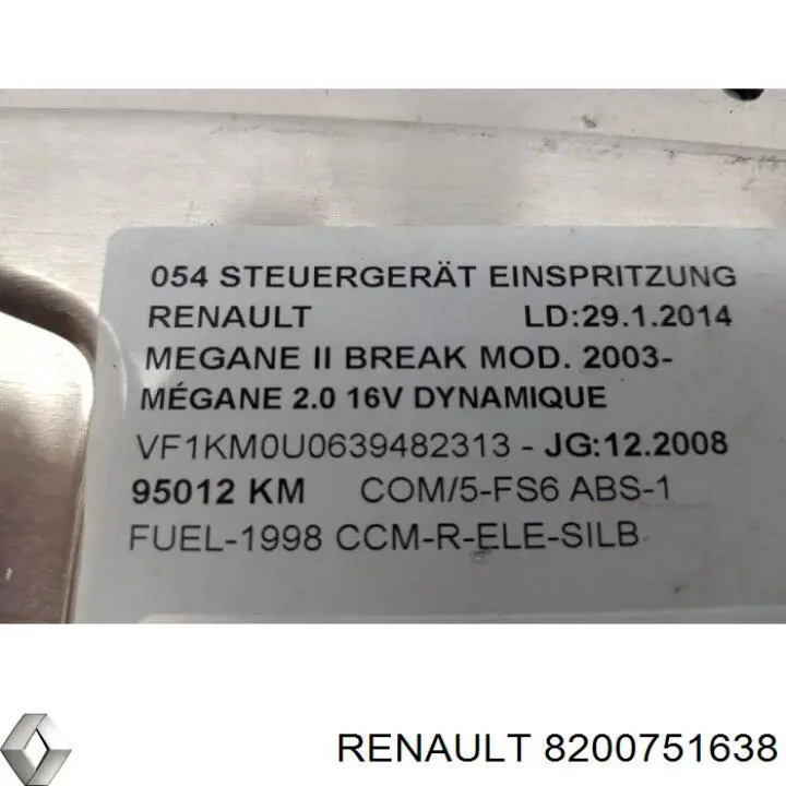 8200751638 Renault (RVI) Bobina de ignição