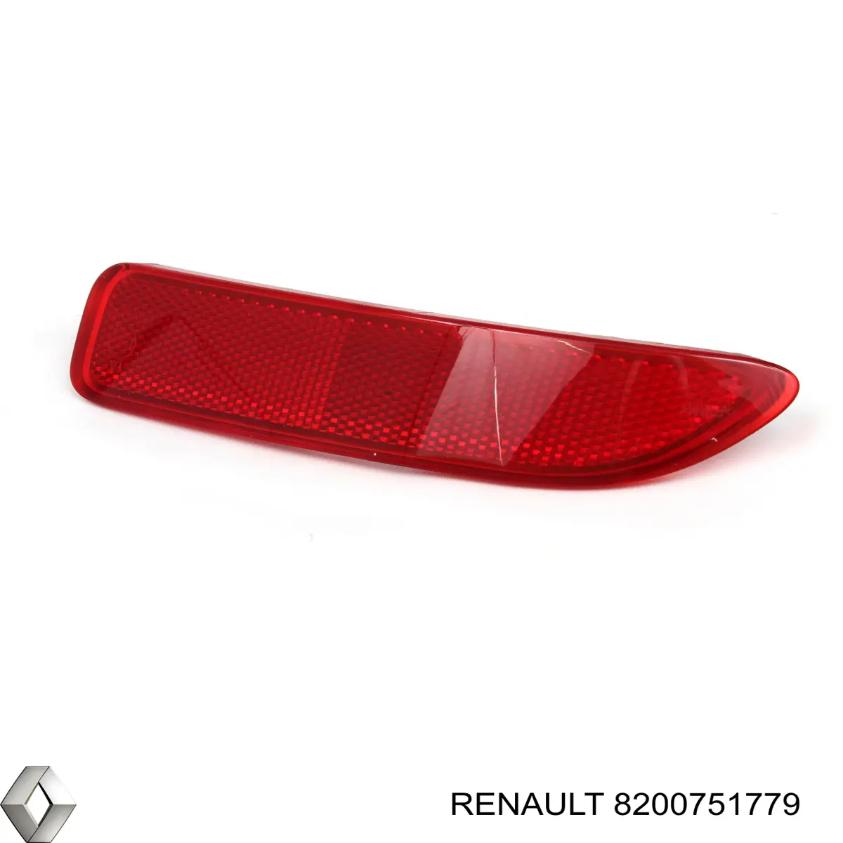 8200751779 Renault (RVI) Retrorrefletor (refletor) do pára-choque traseiro esquerdo