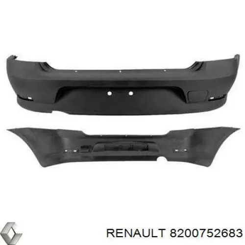8200752683 Renault (RVI) Pára-choque traseiro
