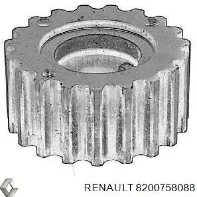 Compre 8200758088 Renault (RVI) Engrenagem de cadeia da roda dentada de acionamento de cambota de motor