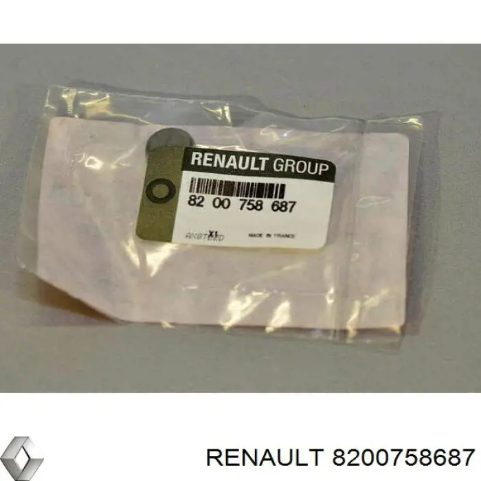 8200758687 Renault (RVI) Tampão CBC/do bloco de cilindros