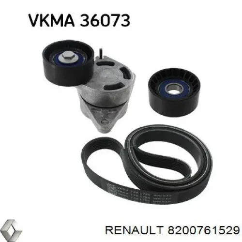 Reguladora de tensão da correia de transmissão Renault (RVI) 8200761529 preço, a partir de 46,03 USD