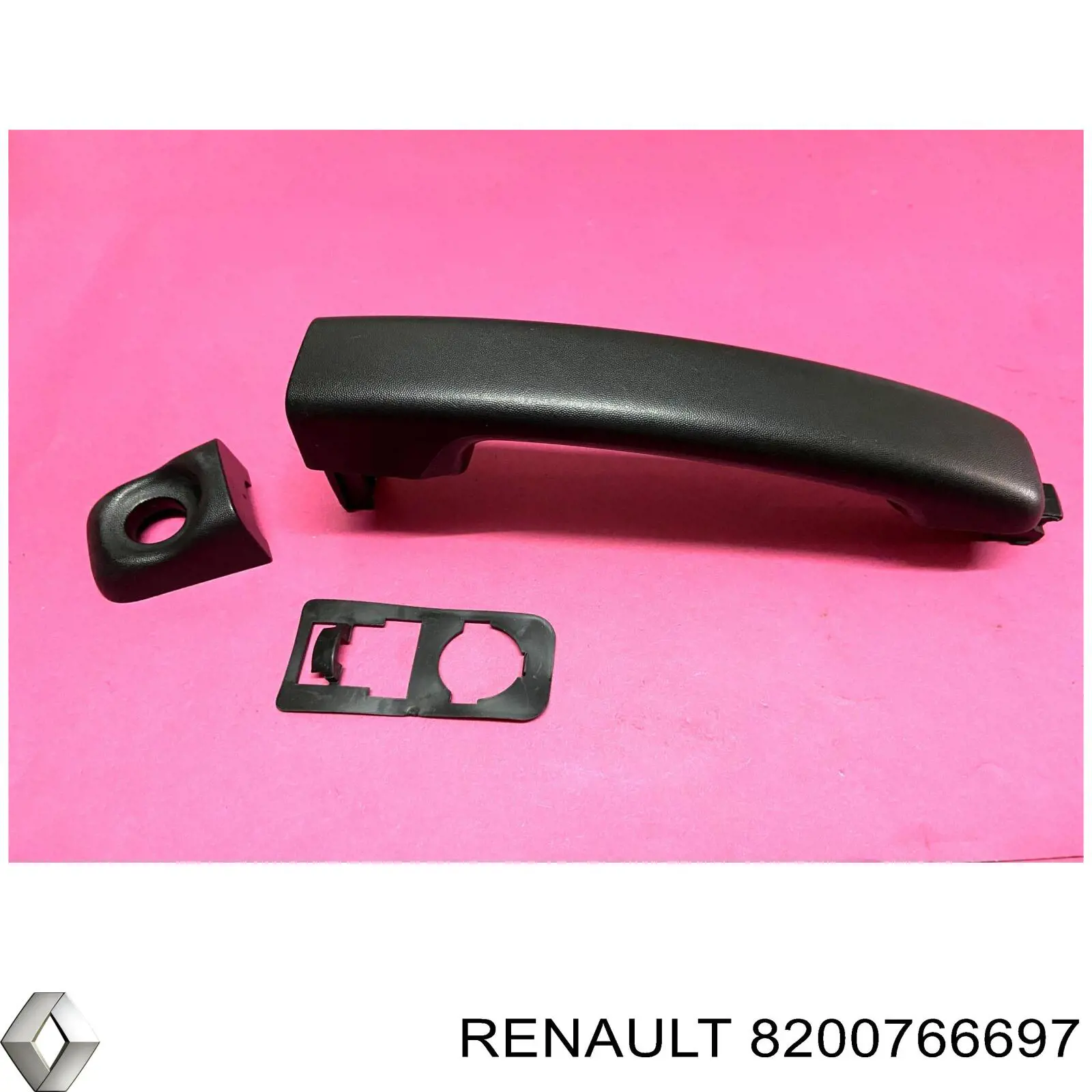 8200766697 Renault (RVI) Placa sobreposta de trinco de fecho da porta