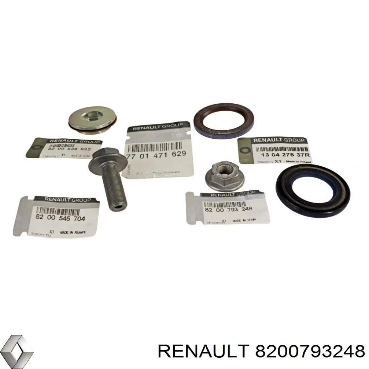 Porca de engrenagem da árvore distribuidora Renault (RVI) 8200793248 preço, a partir de 5,17 USD