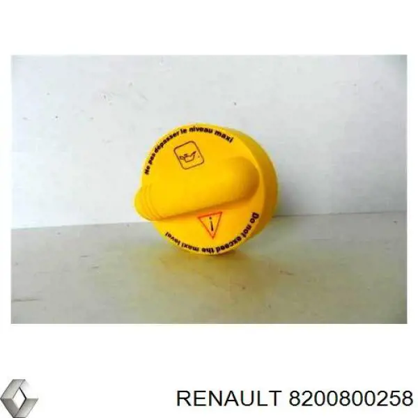 8200800258 Renault (RVI) Tampa do gargalho de enchimento de óleo