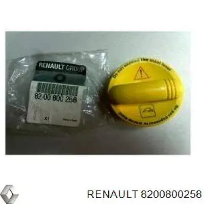 Compre 8200800258 Renault (RVI) Tampa do gargalho de enchimento de óleo