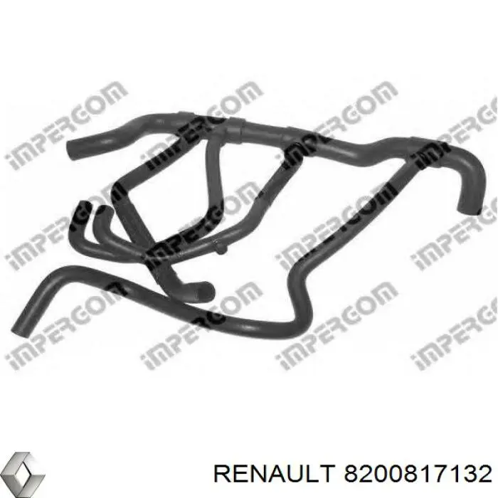 8200817132 Renault (RVI) Mangueira (cano derivado) inferior do radiador de esfriamento