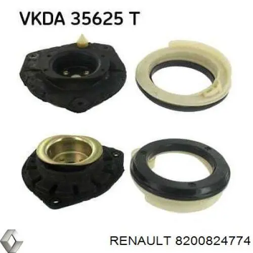 8200824774 Renault (RVI) Rolamento de suporte do amortecedor dianteiro