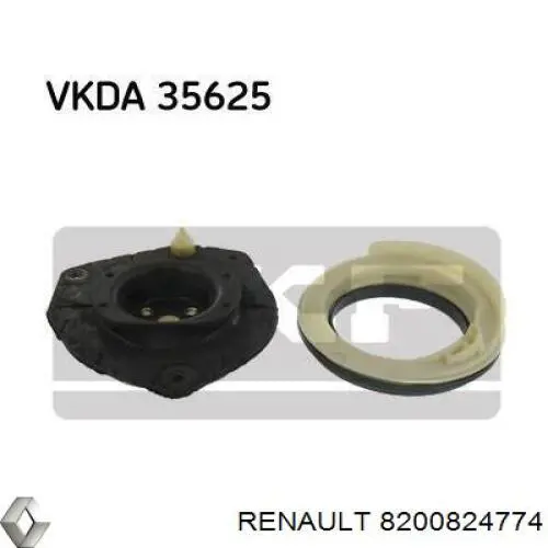 Rolamento de suporte do amortecedor dianteiro Renault (RVI) 8200824774 preço, a partir de 21,58 USD