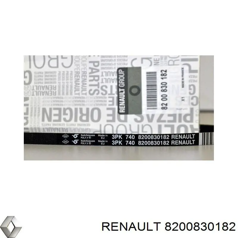 Correia dos conjuntos de transmissão Renault (RVI) 8200830182 preço, a partir de 5,96 USD