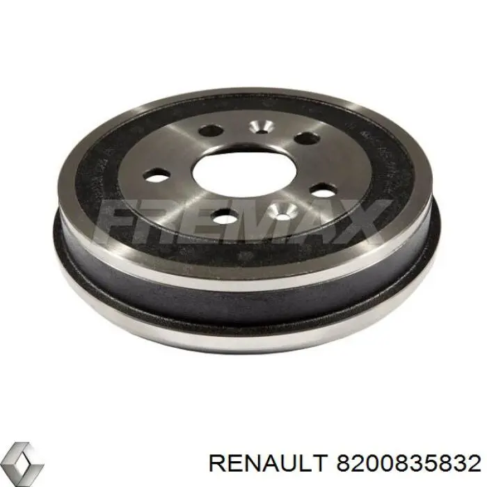 8200835832 Renault (RVI) Tambor do freio traseiro