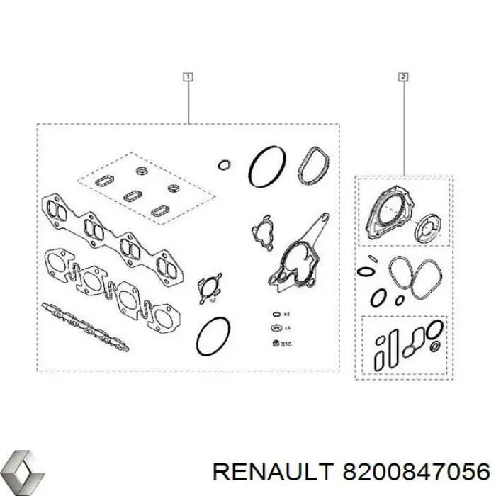 8200847056 Renault (RVI) Tampa de compressão dos injetores de combustível