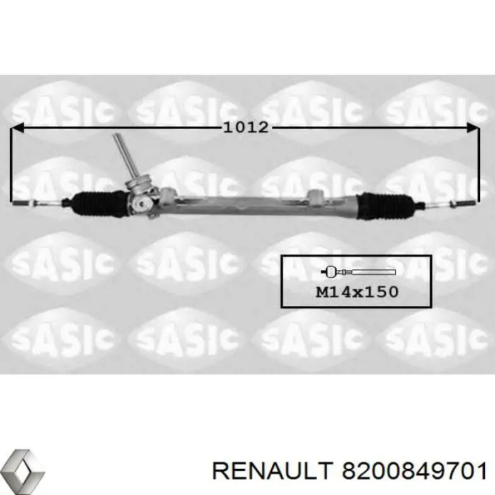 Cremalheira da direção Renault (RVI) 8200849701 preço, a partir de 145,90 USD