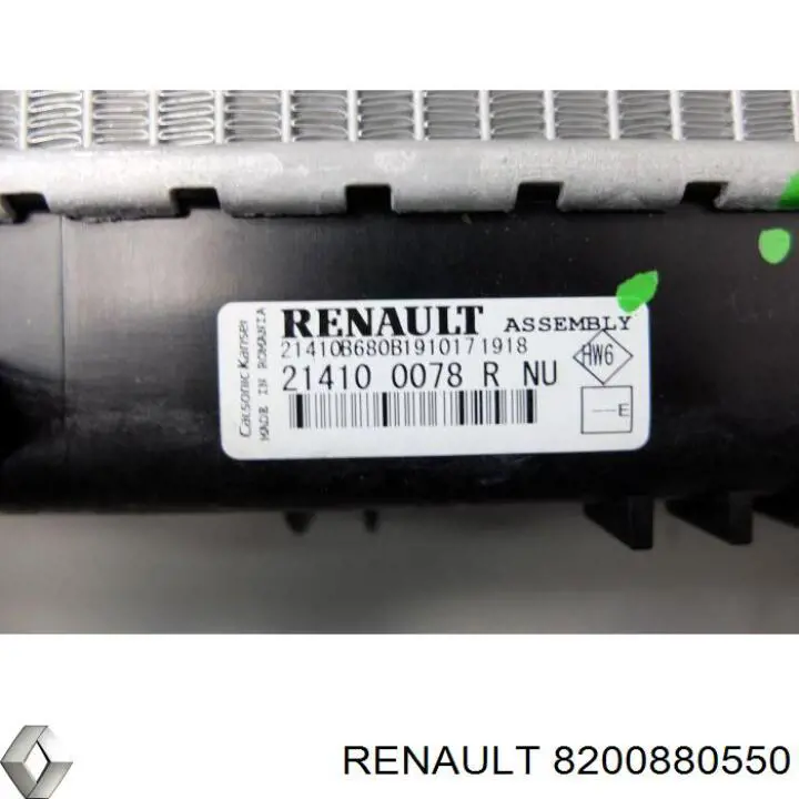 Compre 8200880550 Renault (RVI) Radiador de esfriamento de motor