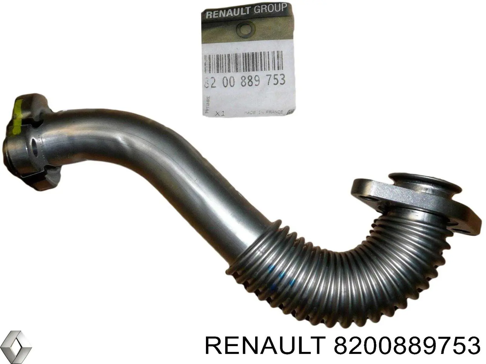 8200889753 Renault (RVI) Mangueira (cano derivado) de radiador EGR, linha de combustível de retorno