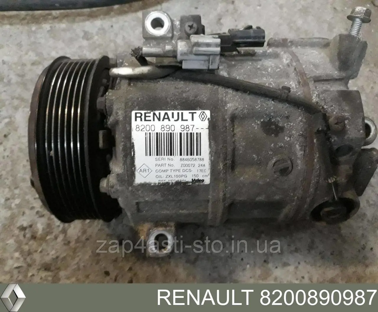 Compressor de aparelho de ar condicionado Renault (RVI) 8200890987 preço, a partir de 297,95 USD