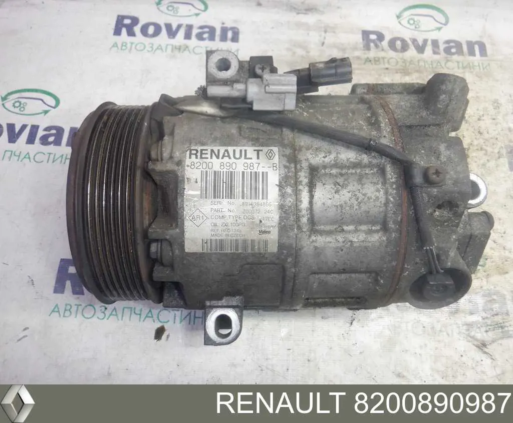 Compre 8200890987 Renault (RVI) Compressor de aparelho de ar condicionado