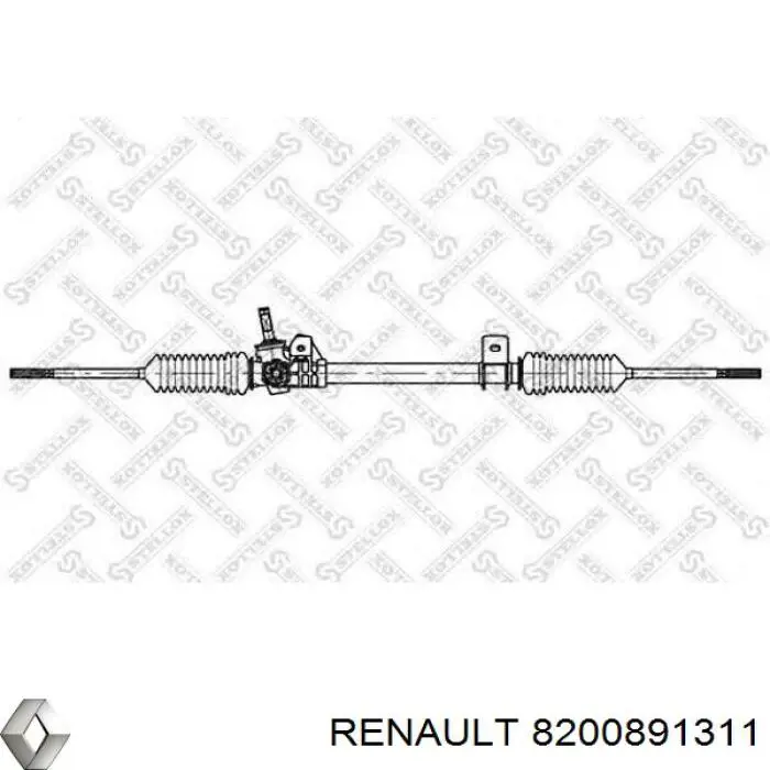 8200891311 Renault (RVI) Cremalheira da direção