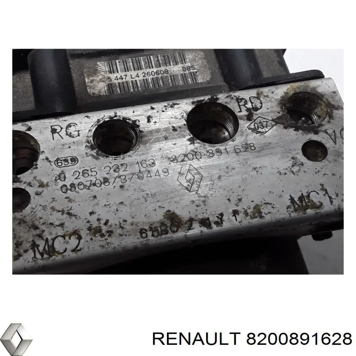 Compre 8200891628 Renault (RVI) Unidade hidráulico de controlo ABS
