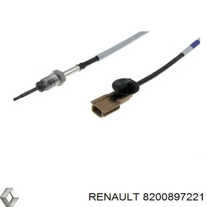 Compre 8200897221 Renault (RVI) Sensor de temperatura dos gases de escape (GE), antes de turbina