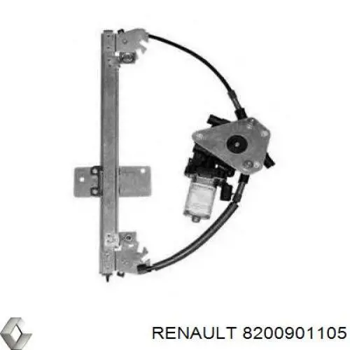 Compre 8200901105 Renault (RVI) Mecanismo de acionamento de vidro da porta traseira direita