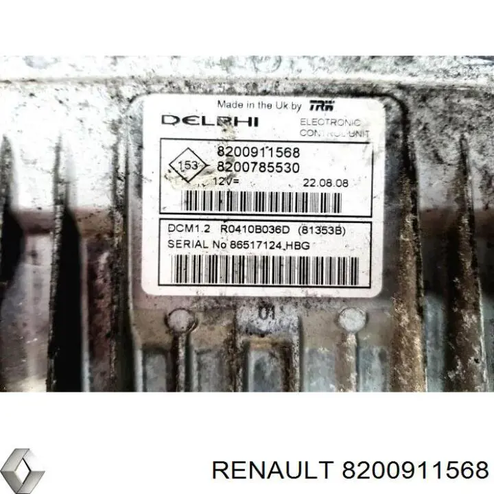 8200911568 Renault (RVI) Módulo de direção (Centralina eletrônica) de motor