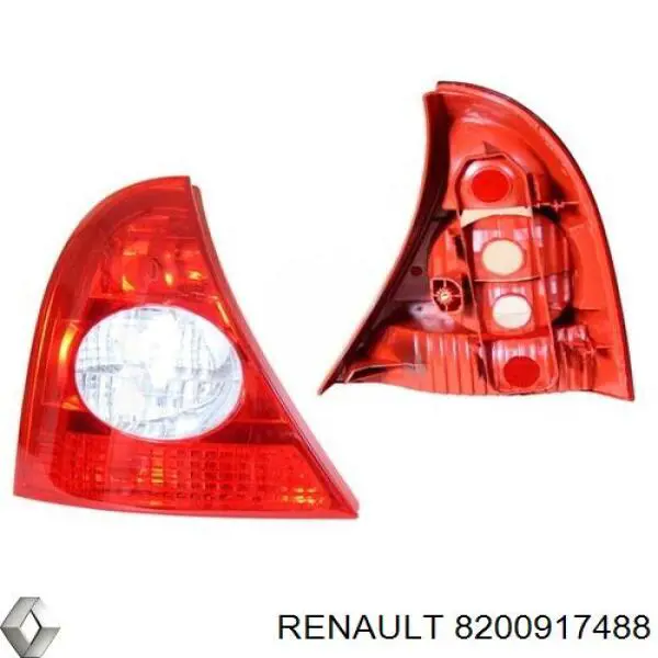 Lanterna traseira esquerda Renault (RVI) 8200917488 preço, a partir de 32,18 USD