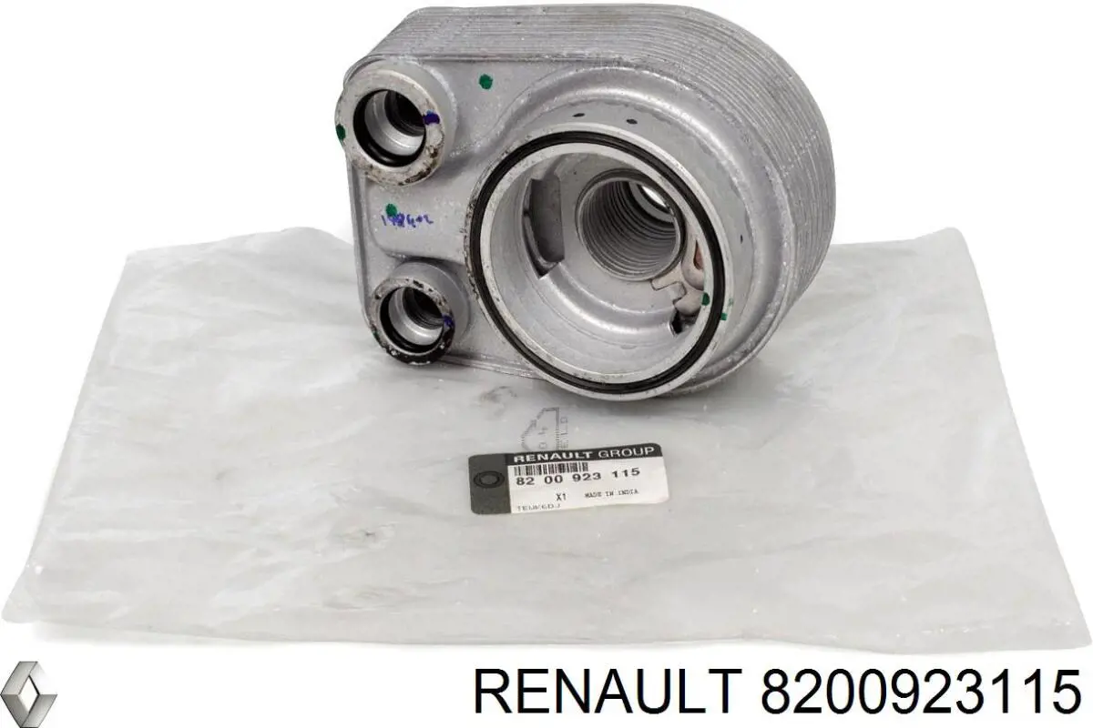 8200923115 Renault (RVI) Radiador de óleo (frigorífico), debaixo de filtro