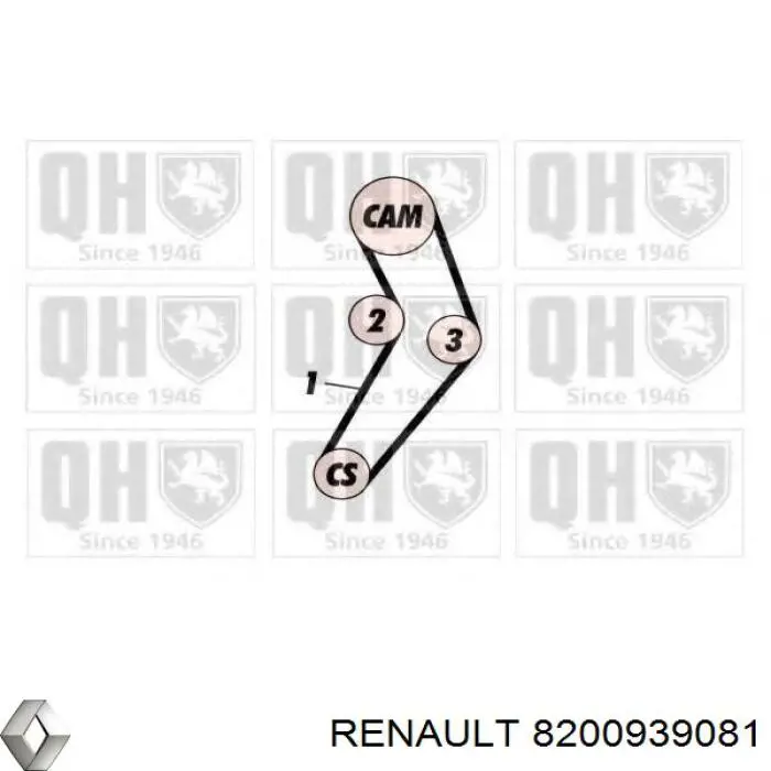 Correia do mecanismo de distribuição de gás Renault (RVI) 8200939081 preço, a partir de 34,21 USD