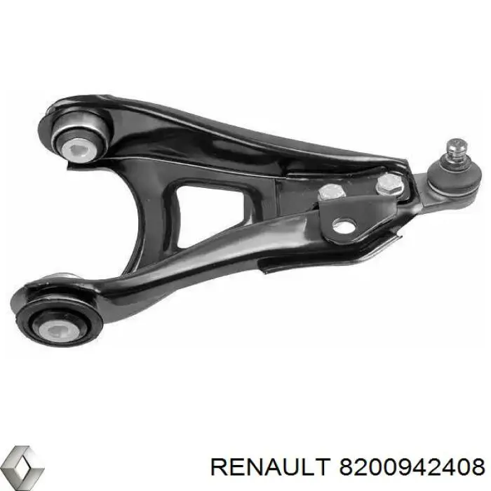 8200942408 Renault (RVI) Braço oscilante inferior direito de suspensão dianteira