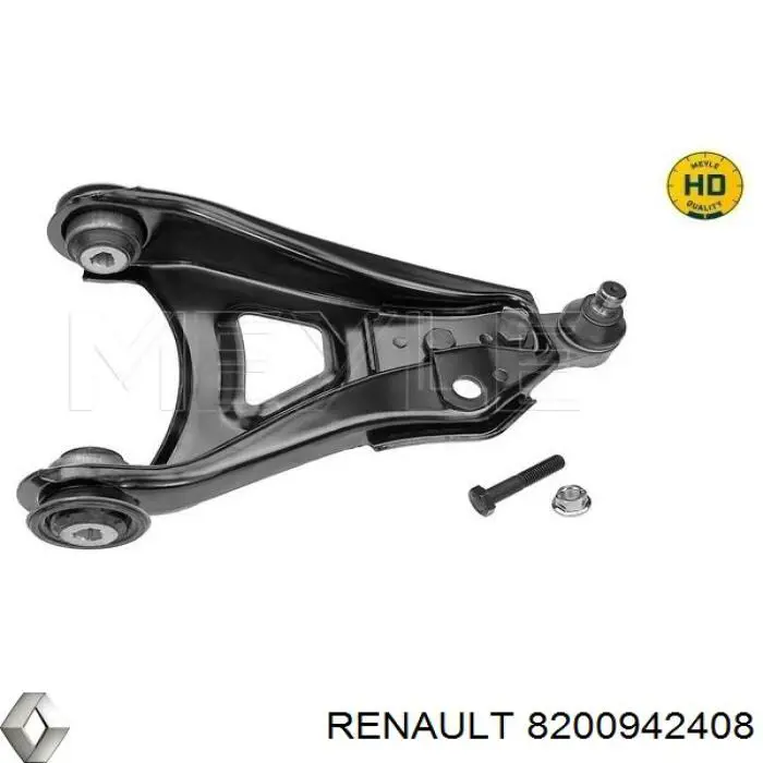 Compre 8200942408 Renault (RVI) Braço oscilante inferior direito de suspensão dianteira