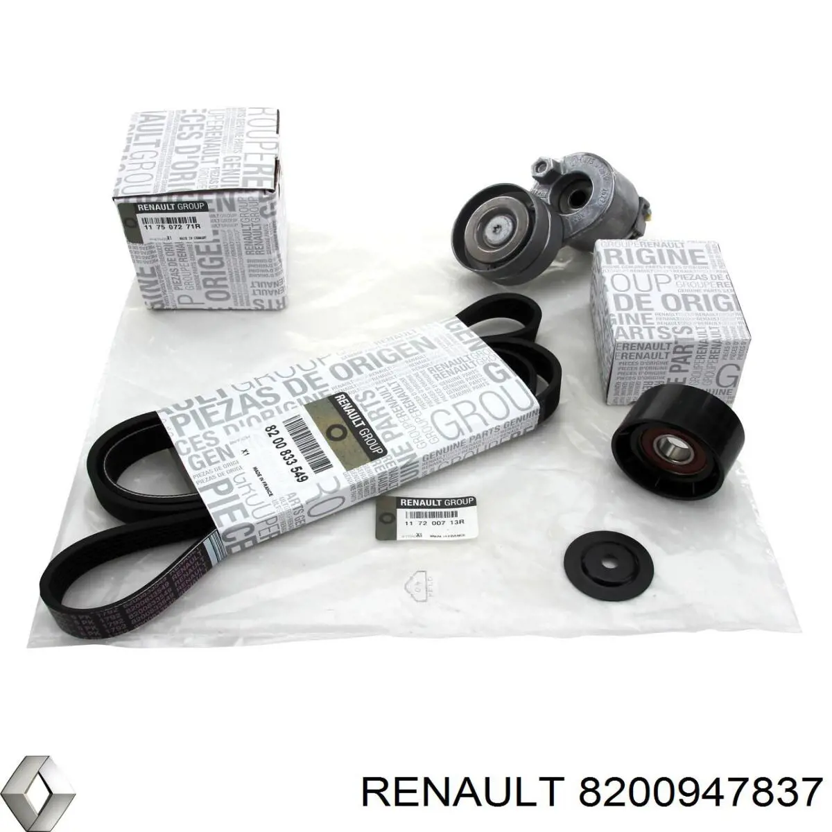 Rolo parasita da correia de transmissão Renault (RVI) 8200947837 preço, a partir de 15,58 USD