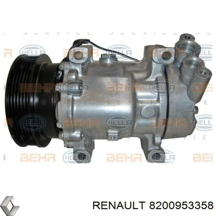 Compressor de aparelho de ar condicionado Renault (RVI) 8200953358 preço, a partir de 73,34 USD