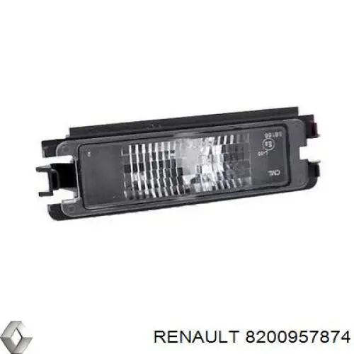 8200957874 Renault (RVI) Lanterna da luz de fundo de matrícula traseira