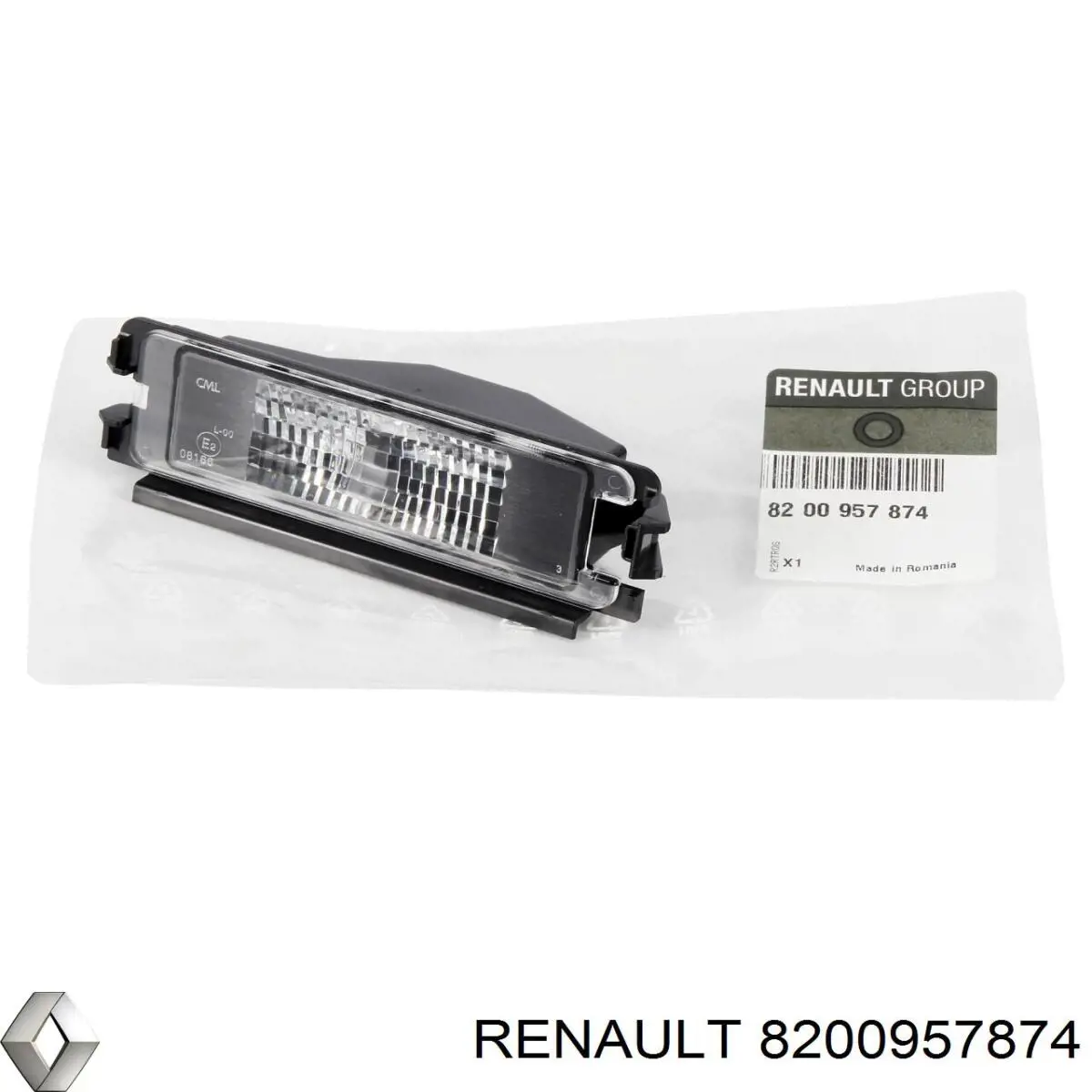 Lanterna da luz de fundo de matrícula traseira Renault (RVI) 8200957874 preço, a partir de 14,71 USD