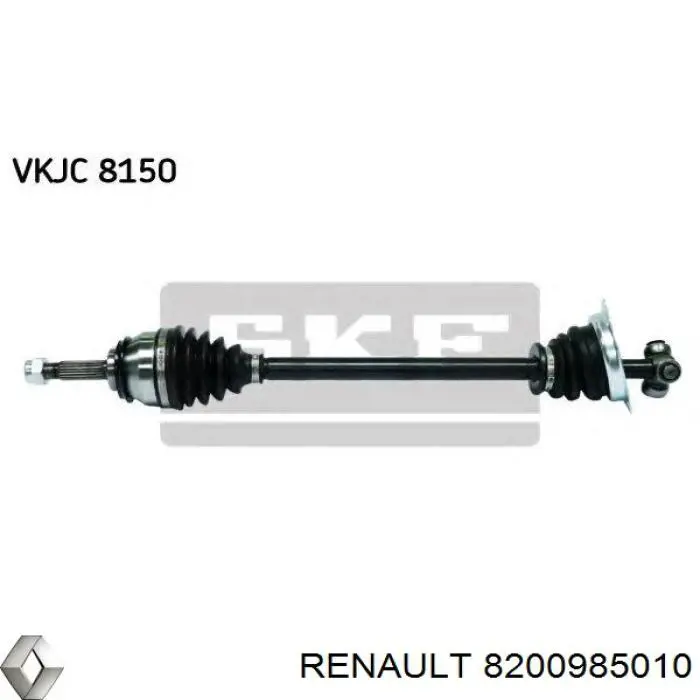 8200985010 Renault (RVI) Semieixo (acionador) dianteiro esquerdo