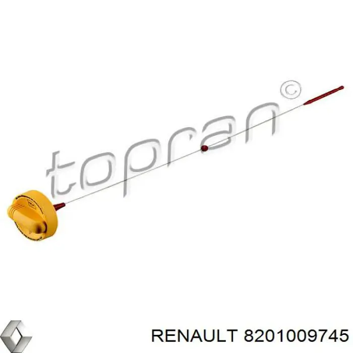 Compre 8201009745 Renault (RVI) Sonda (indicador) do nível de óleo no motor