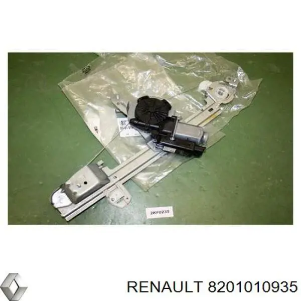 8201010935 Renault (RVI) Mecanismo de acionamento de vidro da porta traseira esquerda