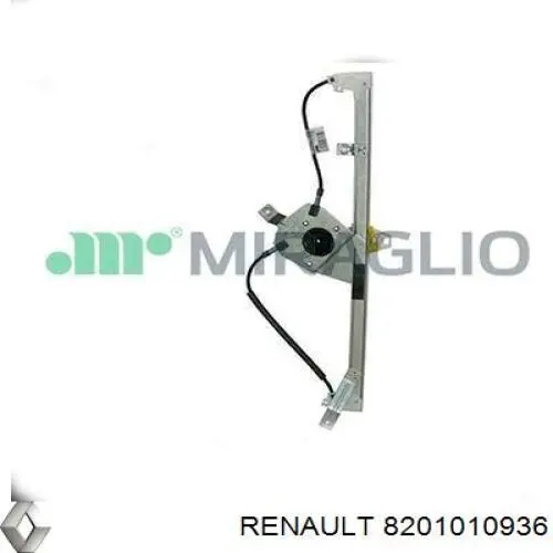 8201010936 Renault (RVI) Mecanismo de acionamento de vidro da porta dianteira direita
