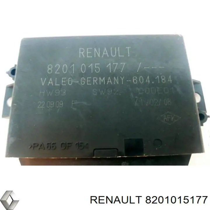 8201015177 Renault (RVI) Módulo de direção (Centralina eletrônica) de sensor de estacionamento