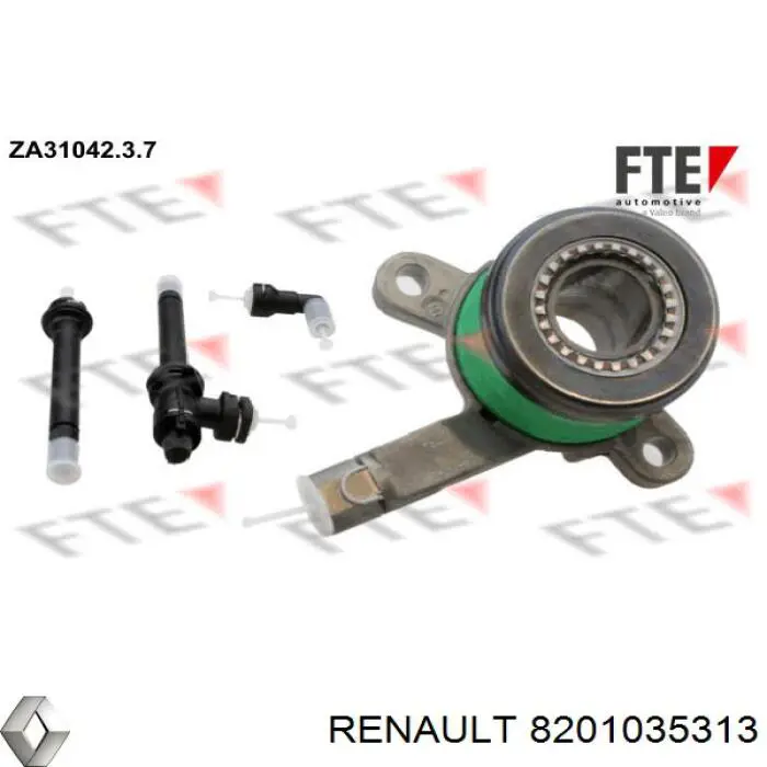 Cilindro de trabalho de embraiagem montado com rolamento de desengate Renault (RVI) 8201035313