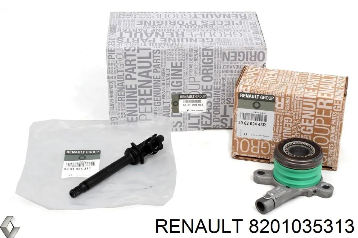Cilindro de trabalho de embraiagem montado com rolamento de desengate 8201035313 Renault (RVI)