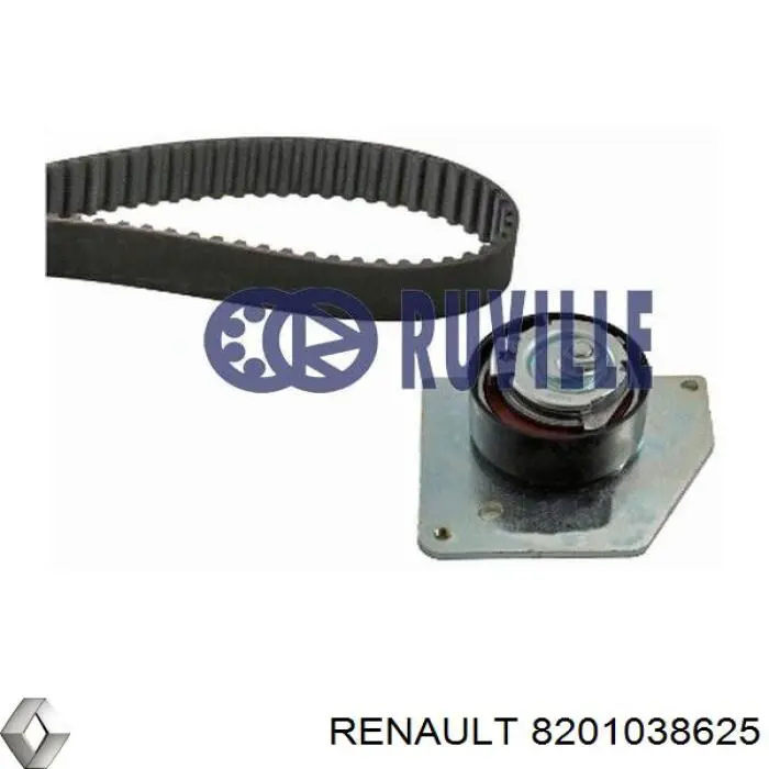 Compre 8201038625 Renault (RVI) Correia do mecanismo de distribuição de gás, kit