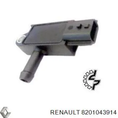 8201043914 Renault (RVI) Sensor de pressão dos gases de escape